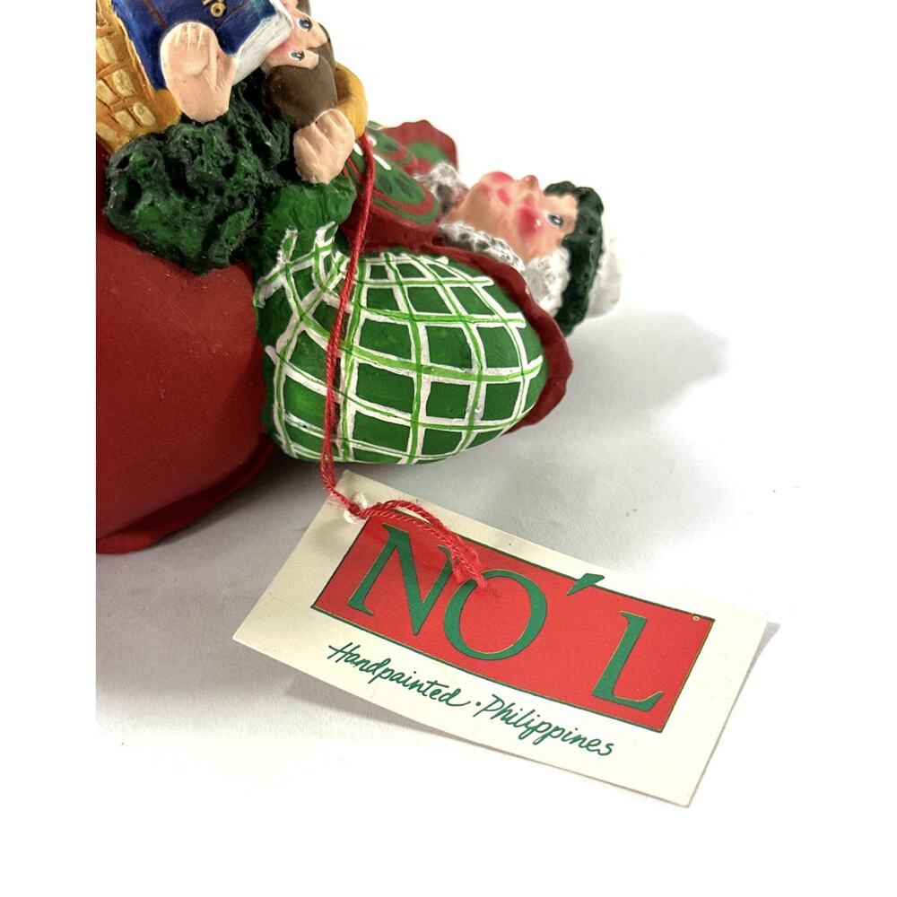 Vintage Dept 56 Christmas Ornament Angel Children Photo Album Family Memory 5” - Picture 8 of 9
